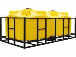 Двойная кассета СТЕРХ CUBE CONE 12000 л с конусными бочками